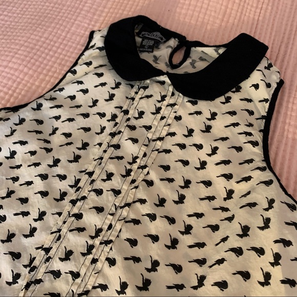 Angie Juniors Sleeveless Blouse L - Picture 2 of 2